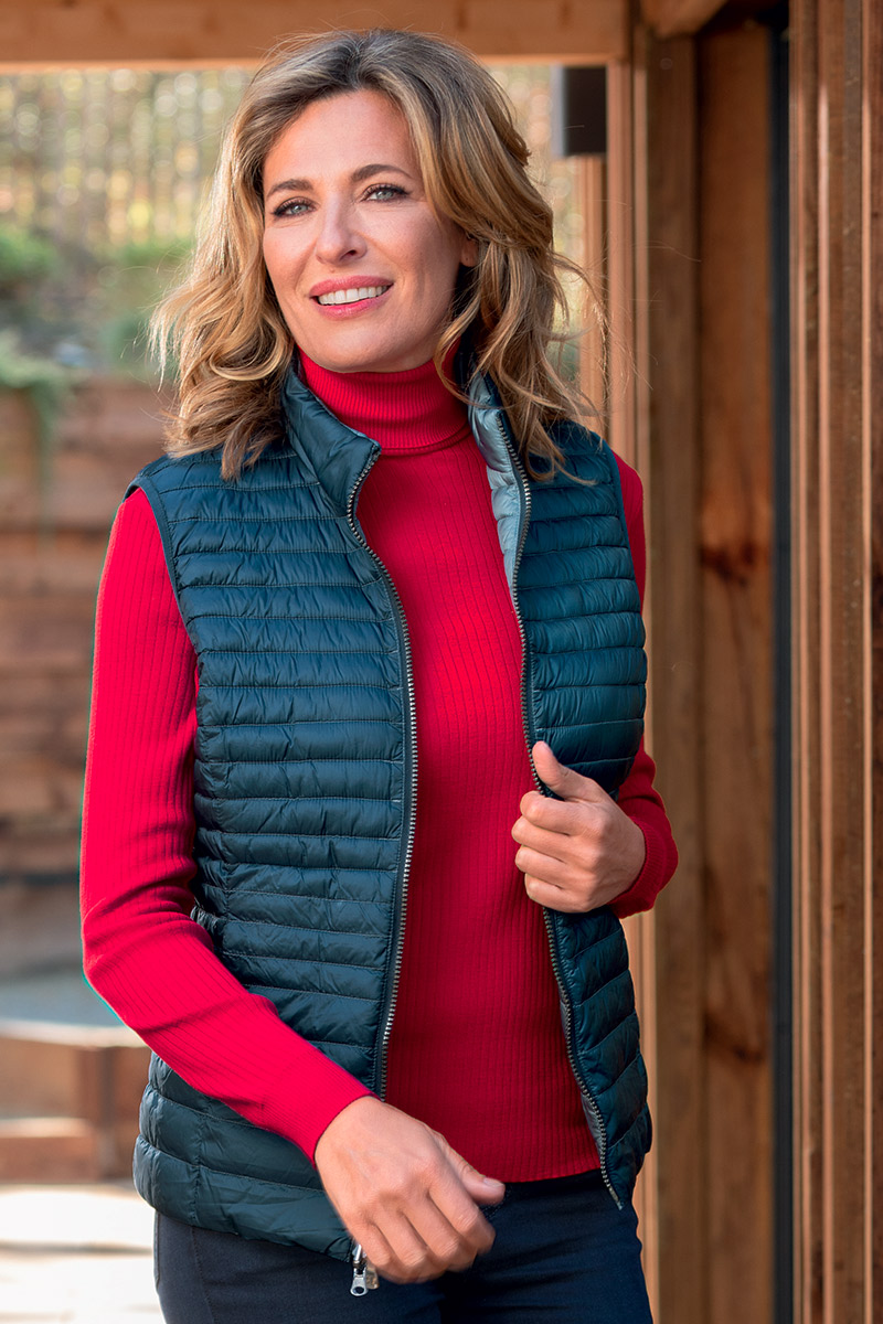 Doudoune sans manches réversible